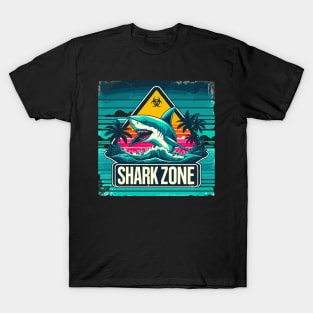 Shark zone warning T-Shirt